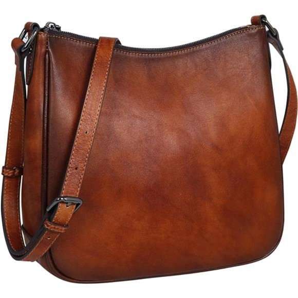 Genuine Leather Purse Cross Body Bag Hobo Handbag Ladies Vintage Shoulder Bag